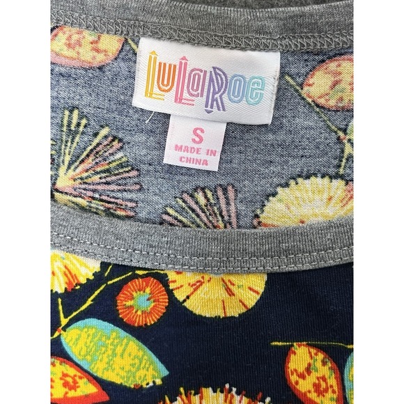 Lularoe Womens Julia Dress Pencil Raglan Sleeves Floral Fireworks Size S Small - Picture 13 of 14